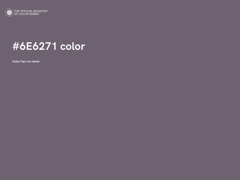 #6E6271 color image