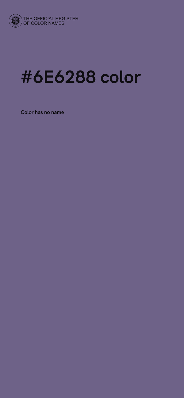 #6E6288 color image