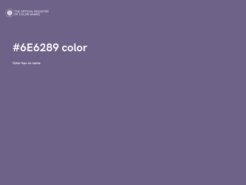 #6E6289 color image