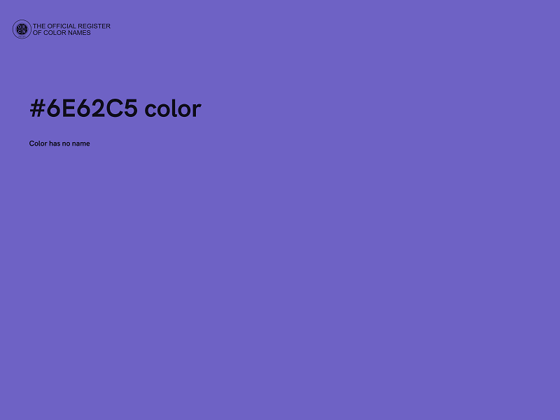 #6E62C5 color image