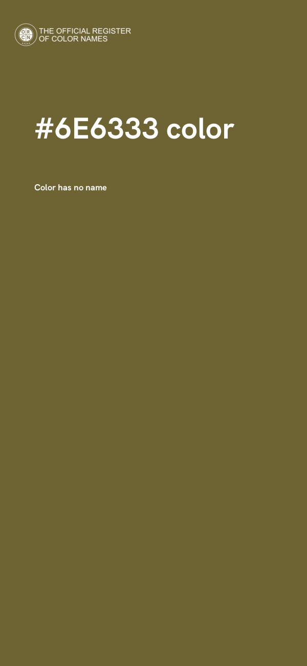 #6E6333 color image