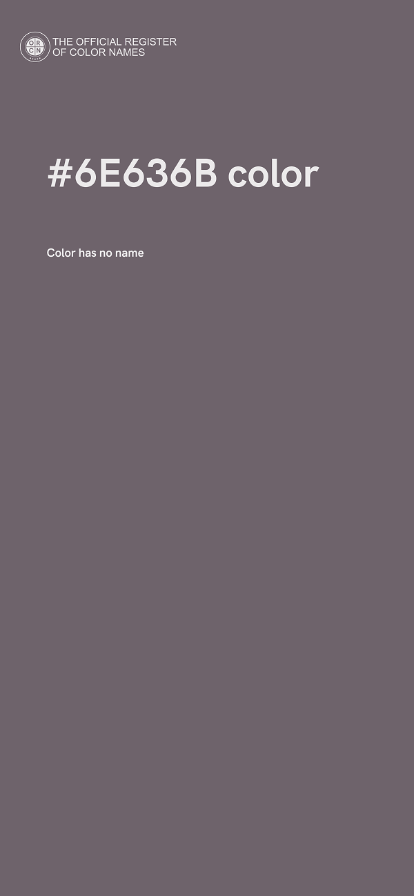 #6E636B color image