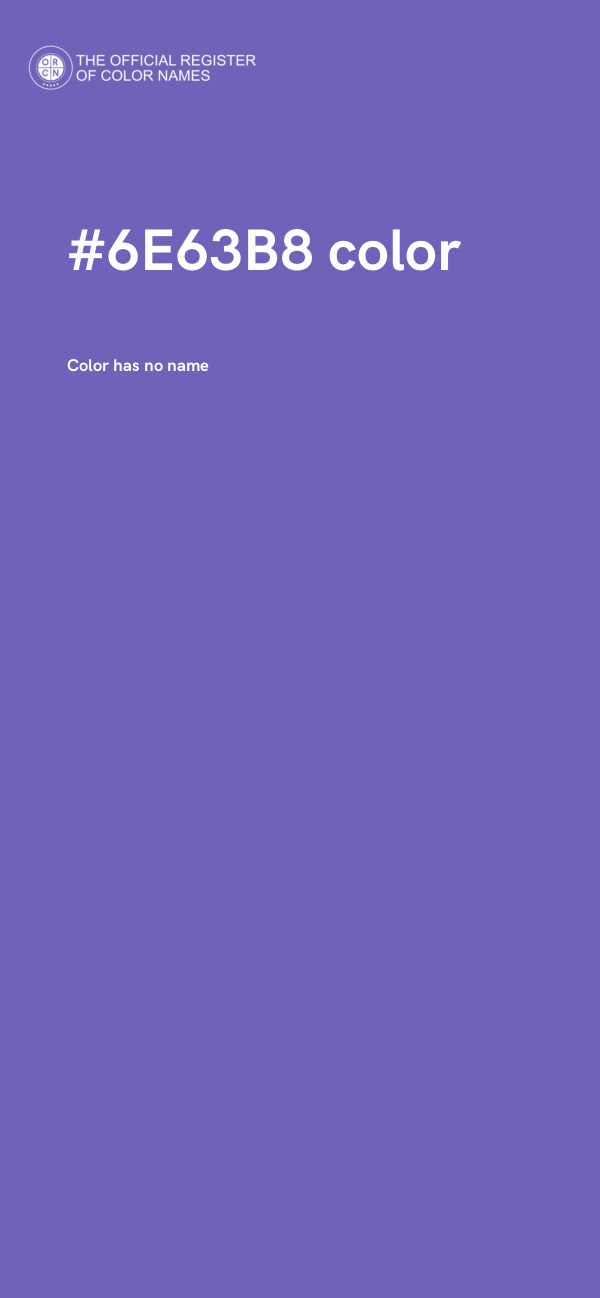 #6E63B8 color image