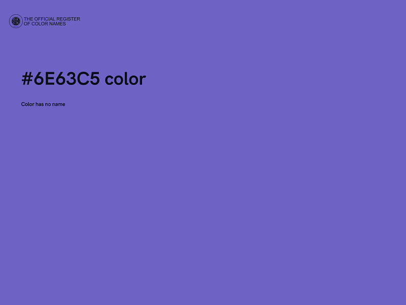 #6E63C5 color image