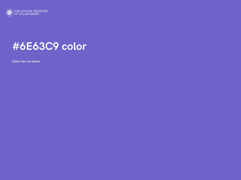 #6E63C9 color image