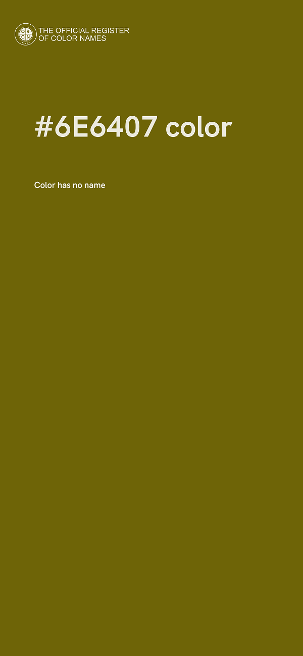 #6E6407 color image