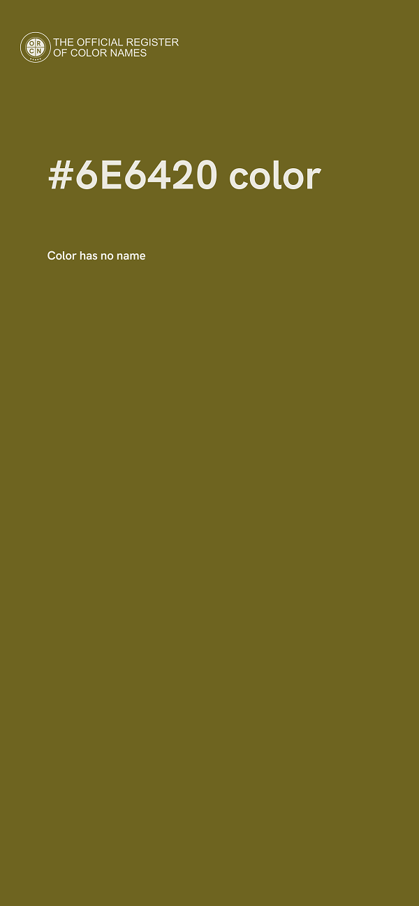 #6E6420 color image