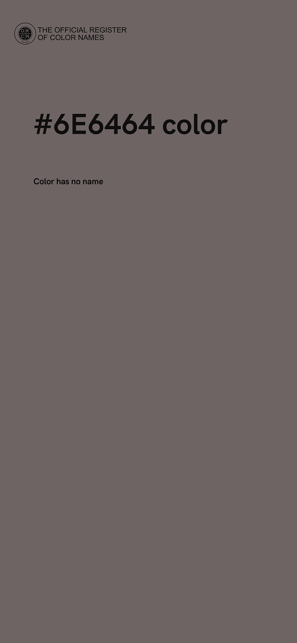 #6E6464 color image