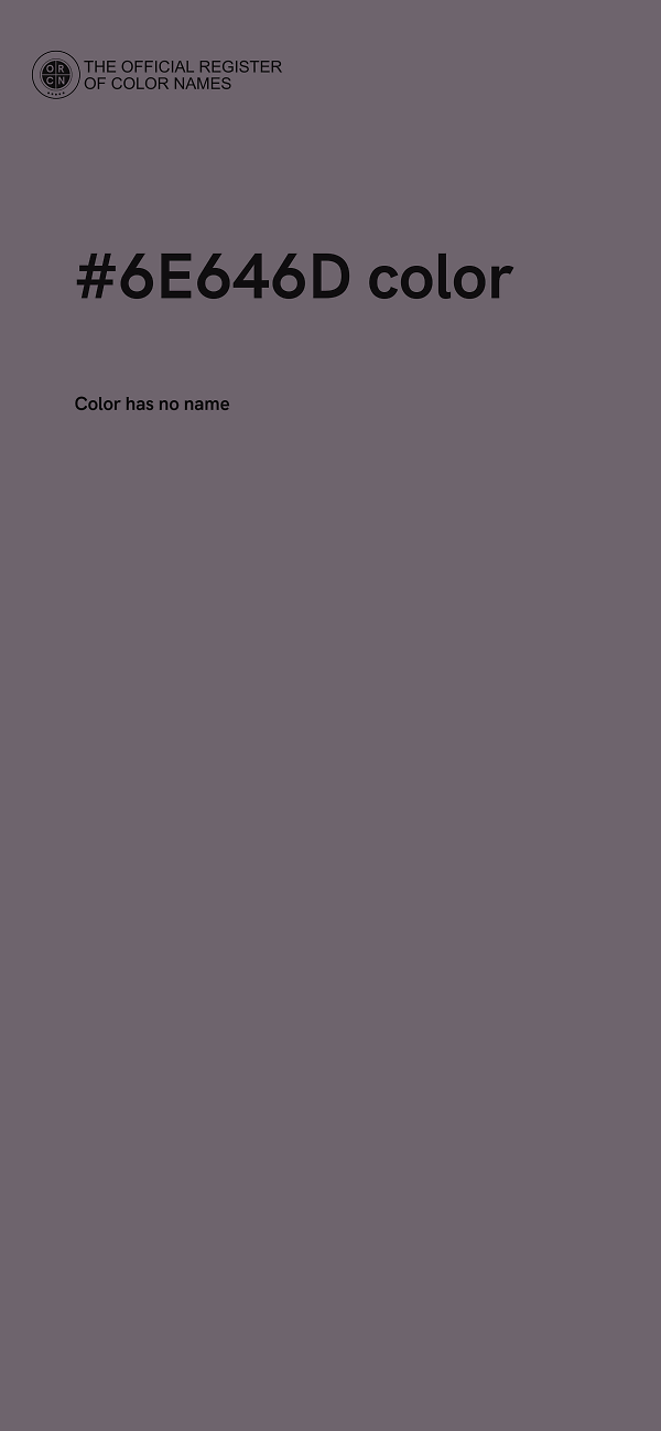 #6E646D color image