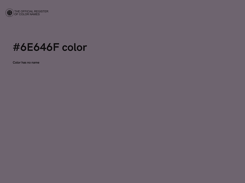 #6E646F color image