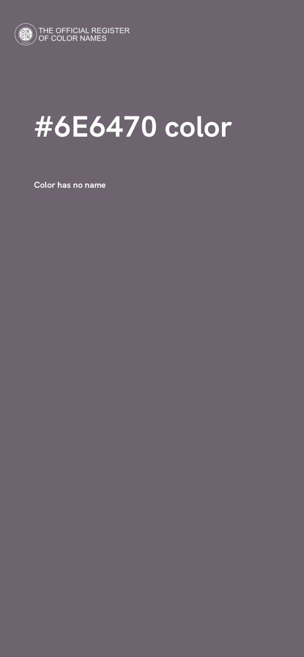 #6E6470 color image