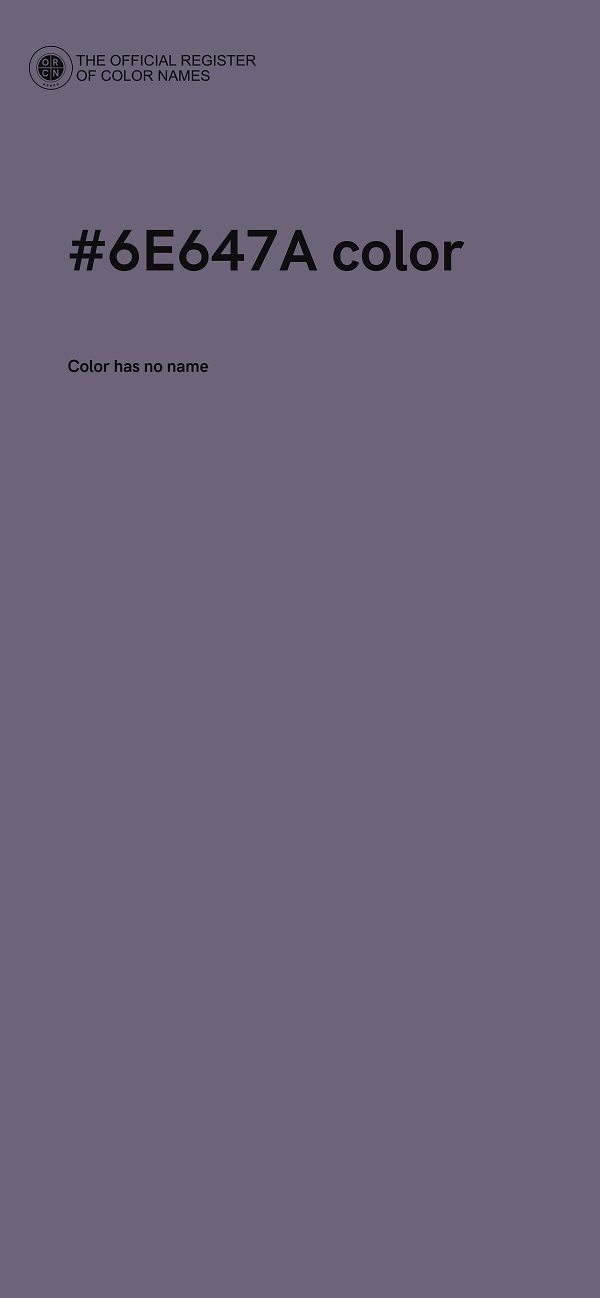 #6E647A color image