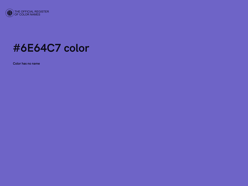 #6E64C7 color image