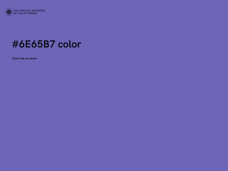 #6E65B7 color image
