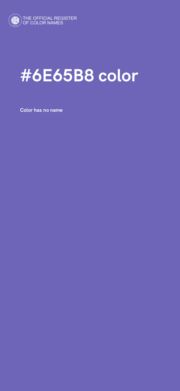 #6E65B8 color image