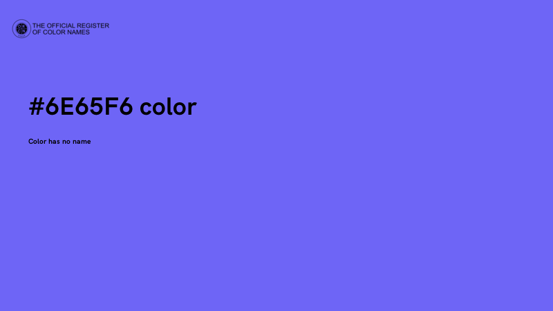 #6E65F6 color image