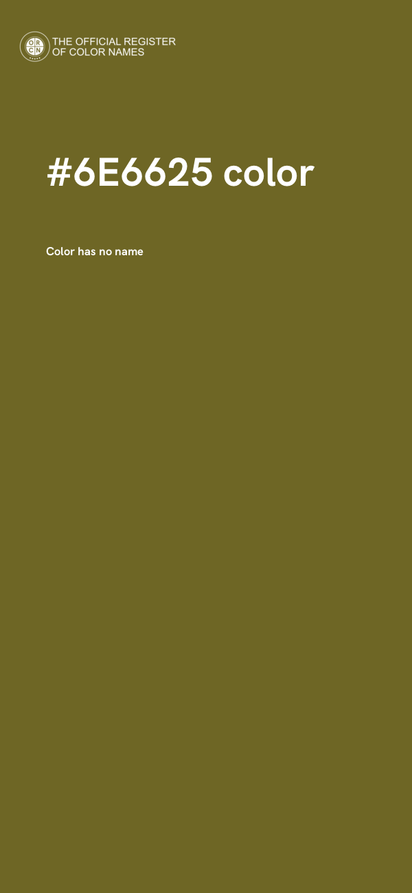 #6E6625 color image