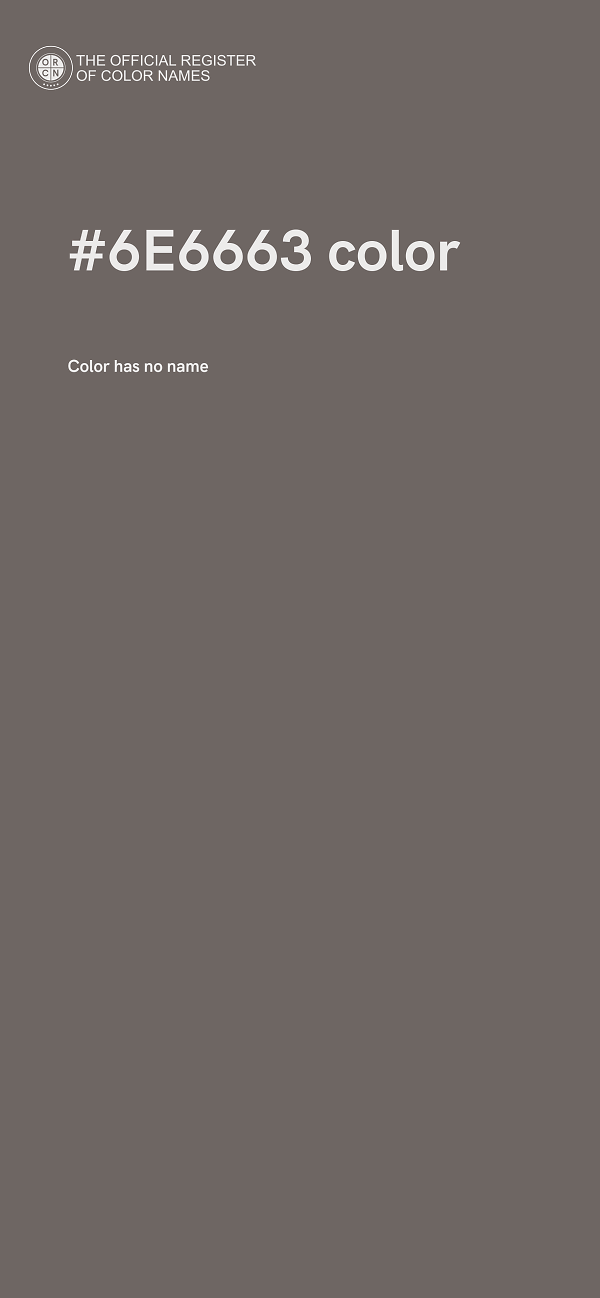#6E6663 color image