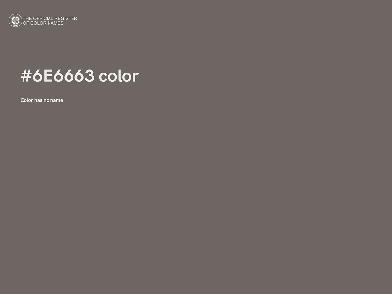 #6E6663 color image