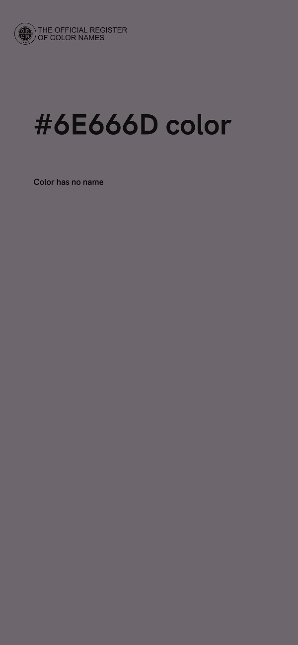 #6E666D color image
