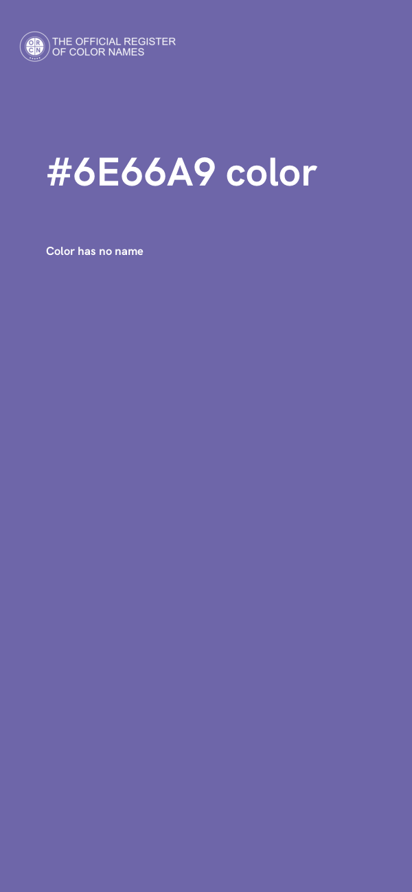 #6E66A9 color image