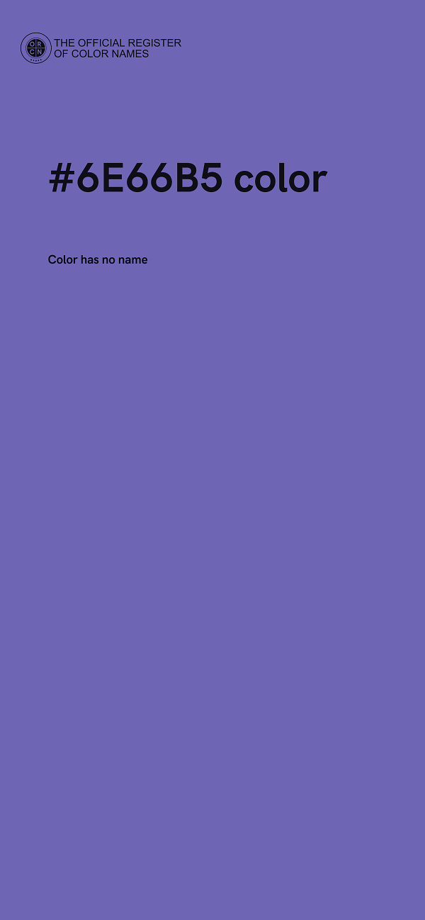 #6E66B5 color image