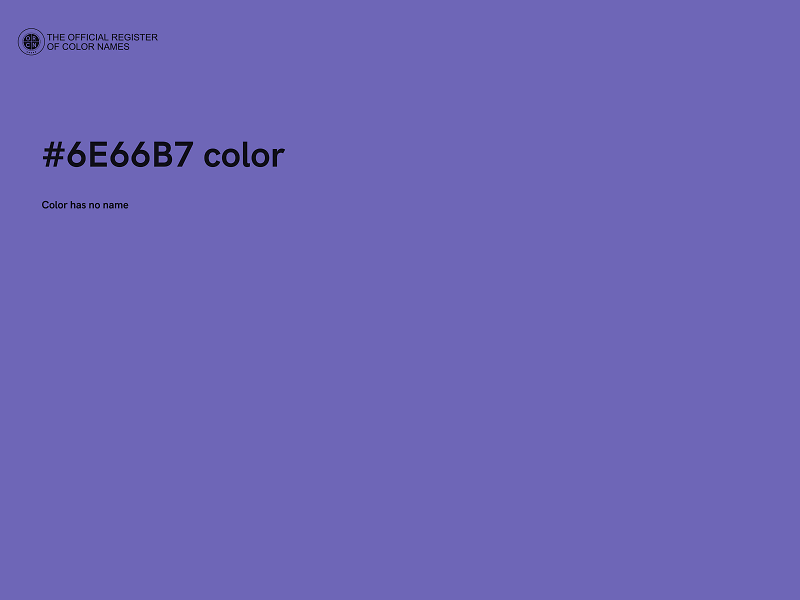 #6E66B7 color image