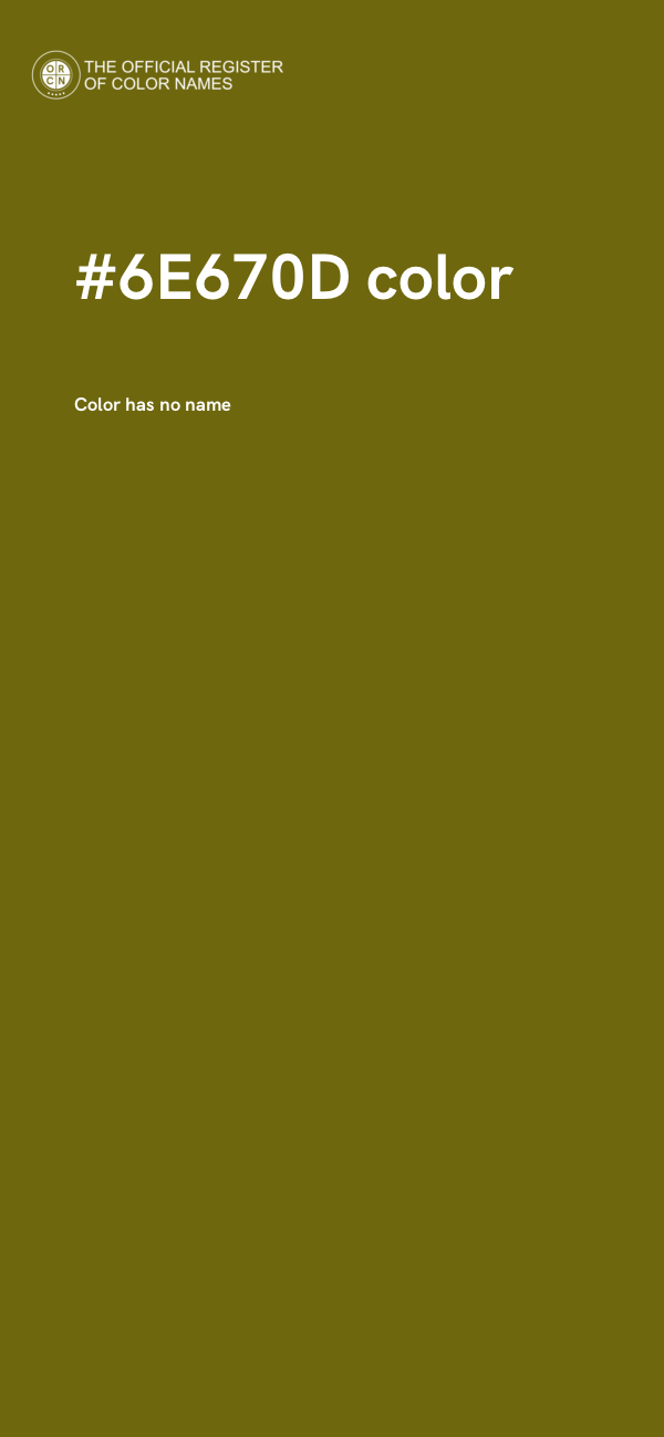 #6E670D color image