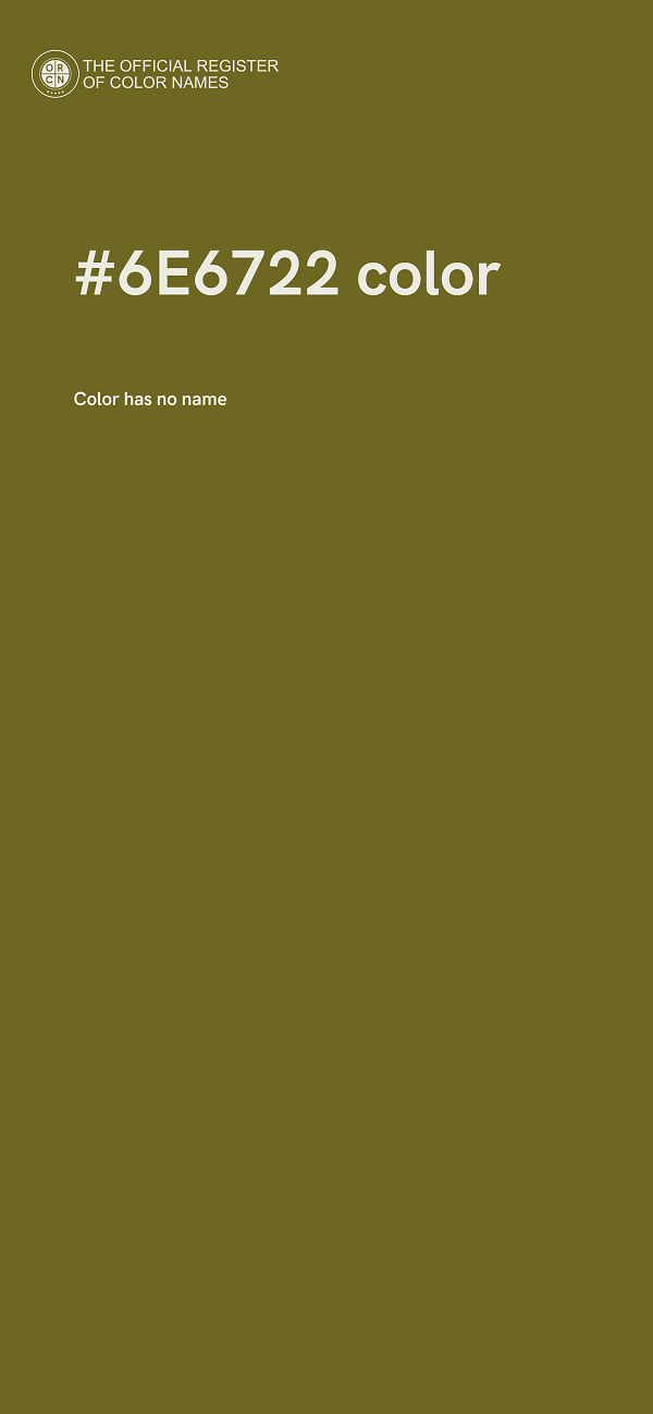 #6E6722 color image