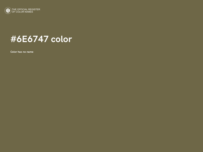 #6E6747 color image