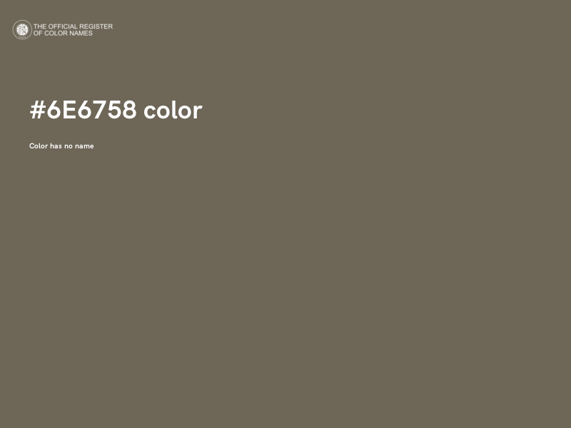 #6E6758 color image