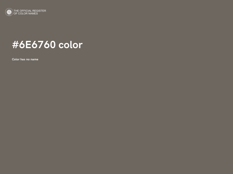 #6E6760 color image