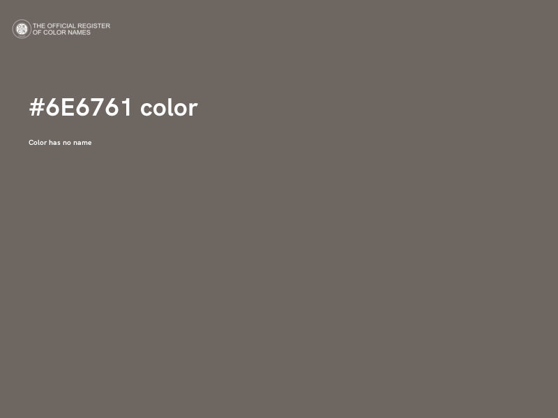 #6E6761 color image