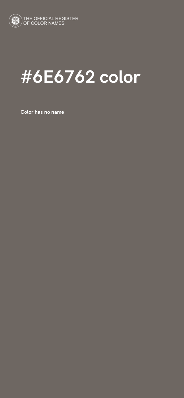#6E6762 color image