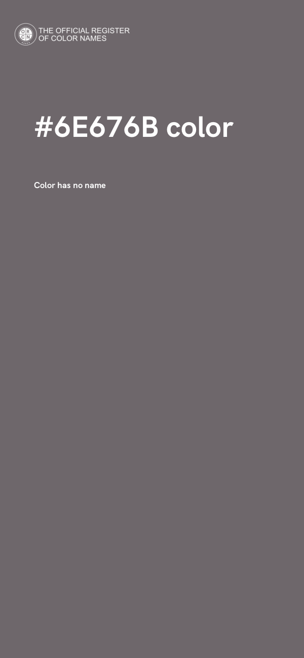 #6E676B color image