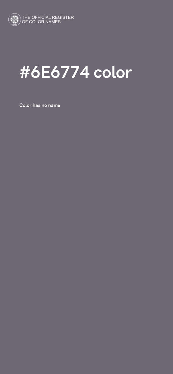 #6E6774 color image