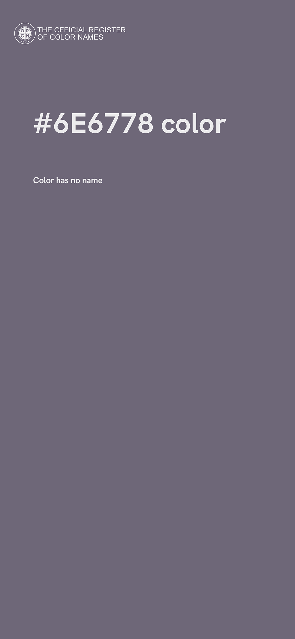 #6E6778 color image