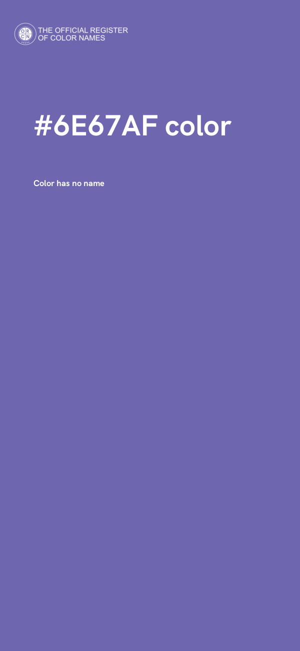#6E67AF color image