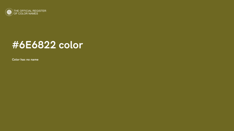 #6E6822 color image