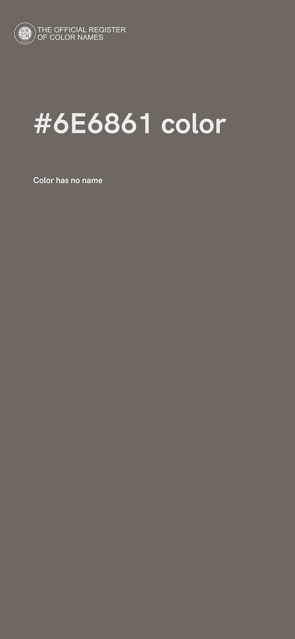 #6E6861 color image