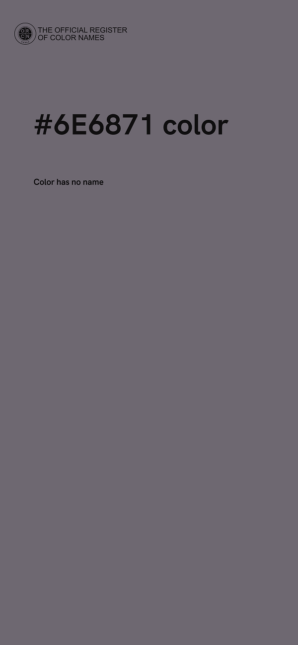 #6E6871 color image