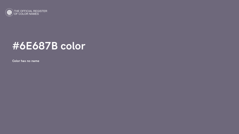 #6E687B color image