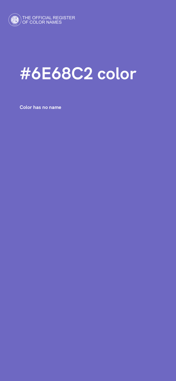 #6E68C2 color image