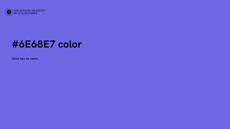 #6E68E7 color image