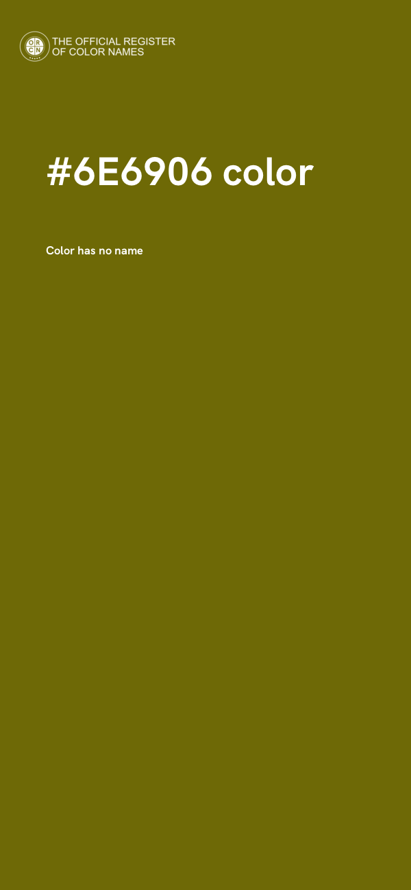 #6E6906 color image