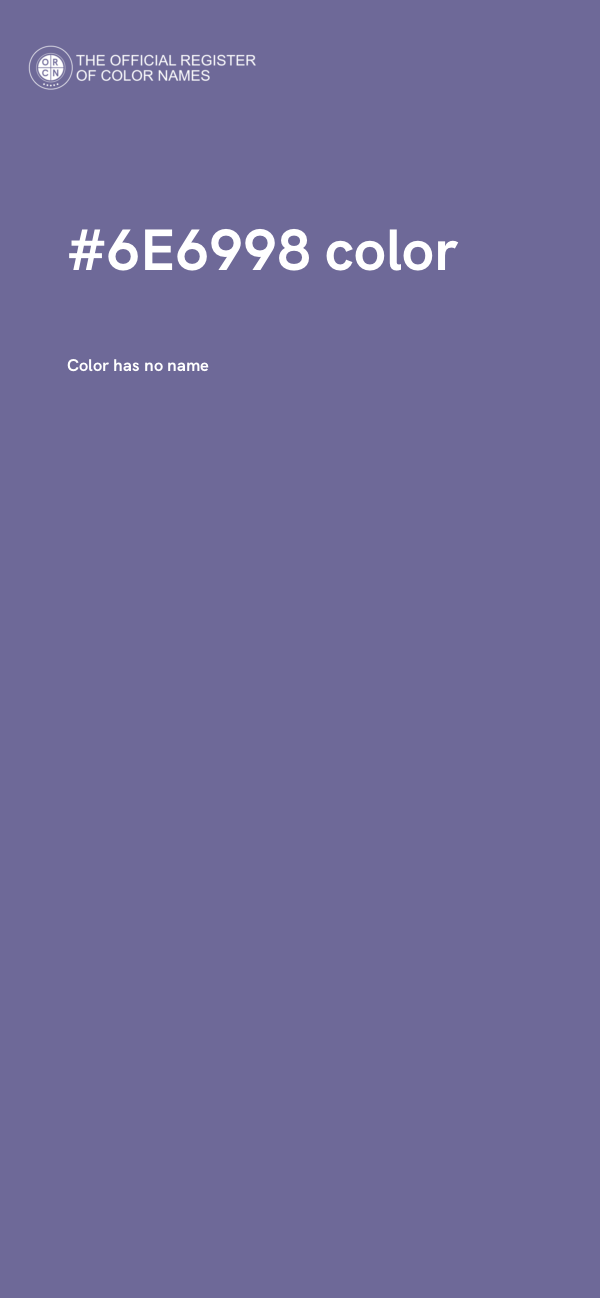 #6E6998 color image