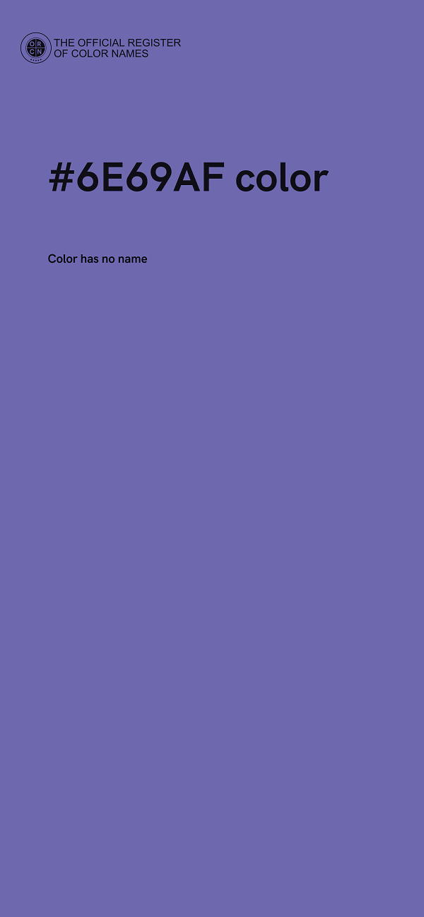 #6E69AF color image