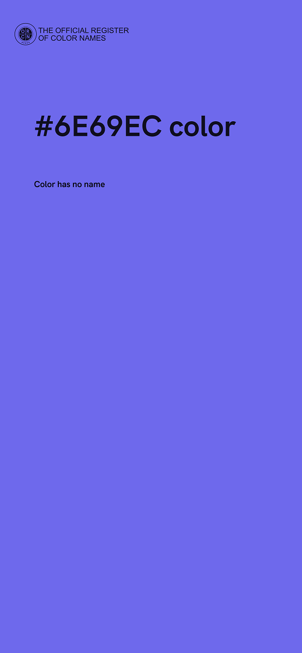 #6E69EC color image