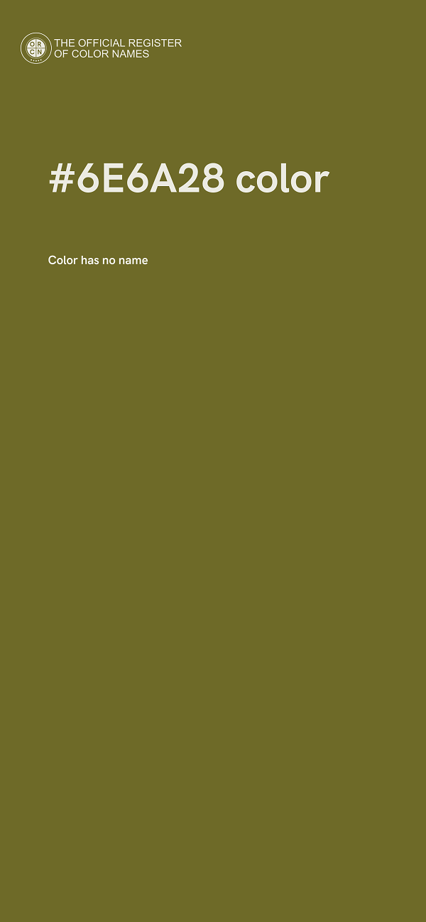 #6E6A28 color image