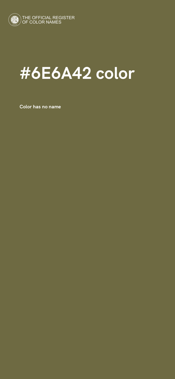 #6E6A42 color image